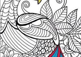 Semne de carte de colorat. Pene