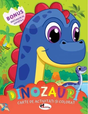 Dinozauri. Carte de colorat cu activități