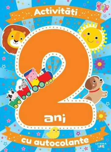 Activități cu autocolante la 2 ani