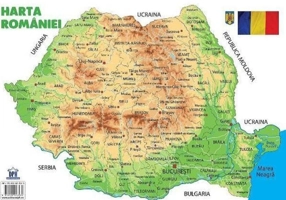 Planșă. Harta României