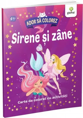 Sirene și zâne. Ador să colorez