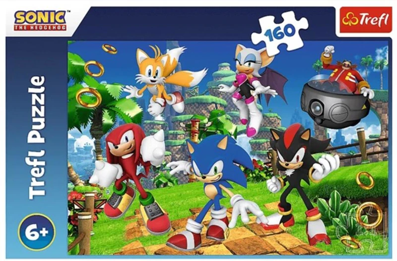 Puzzle 160 piese „Sonic și prietenii”