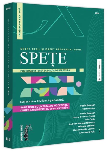 Spețe pentru admiterea la INM/magistratură. Drept civil și drept procesual civil - 2023