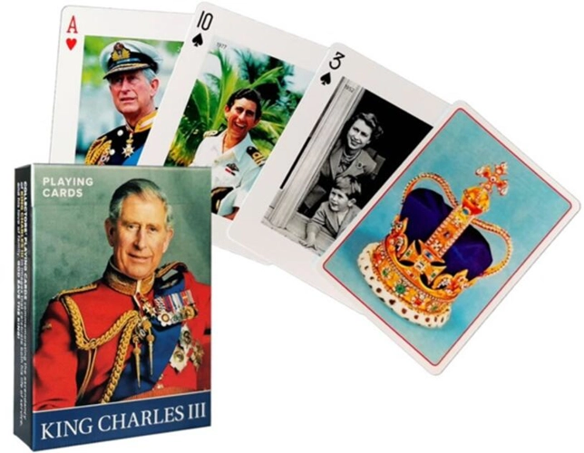 Cărți de joc de colecție Piatnik - „King Charles III”