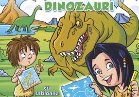 Desenez dinozauri (cu șabloane)