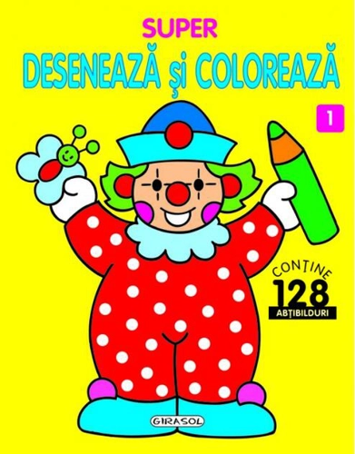 Super desenează și colorează 1 (abțibilduri)