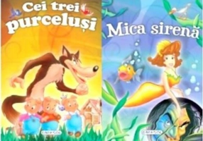 2 Povești: Mica sirenă și Cei trei purceluși