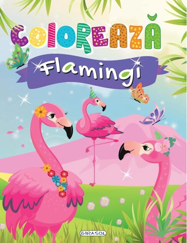 Colorează - Flamingi