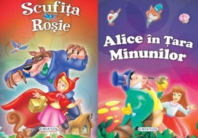 2 Povești: Scufița Roșie și Alice în Țara Minunilor