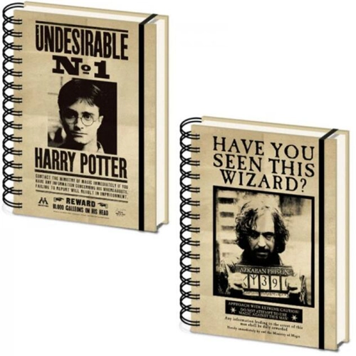 Caiet 3D lenticular Harry Potter - Sirius & Harry, A5, cu spiră și curea elastică