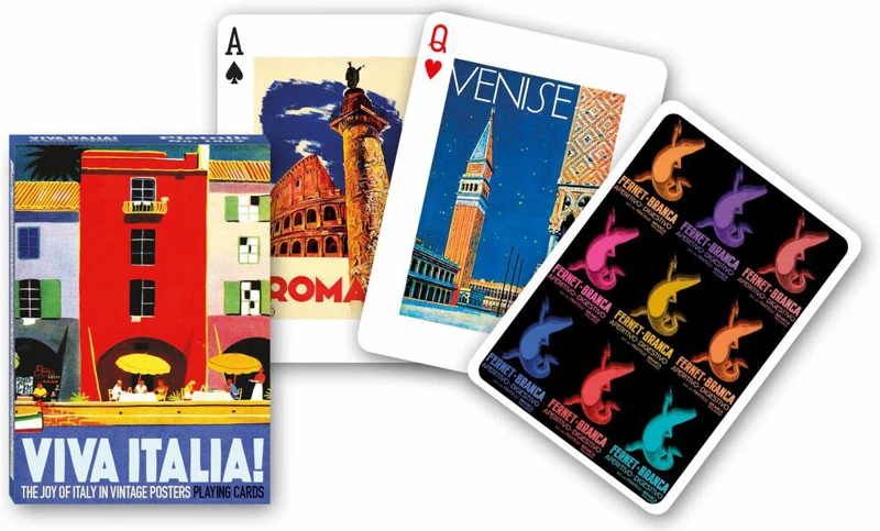 Cărți de joc Piatnik de colecție cu tema „Viva Italia”
