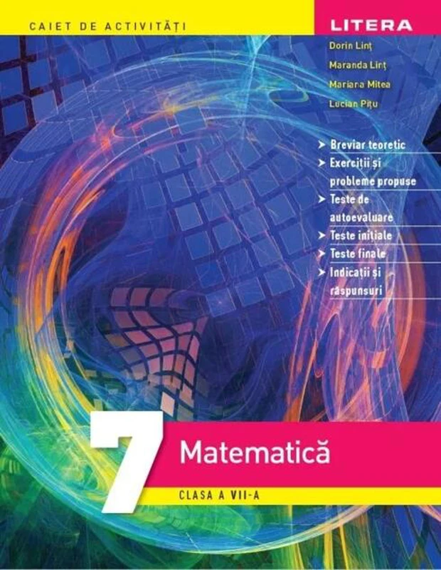 Matematică. Caiet de activități, Clasa a Vll-a