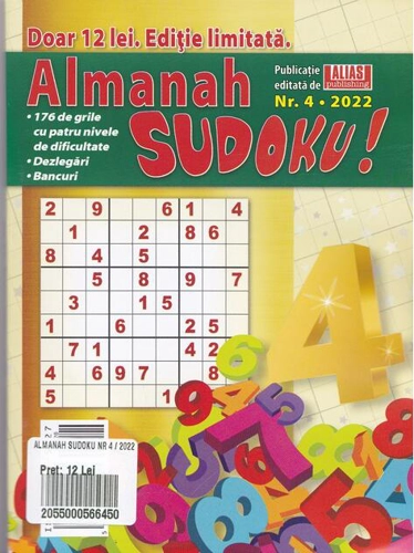 Almanah Sudoku Nr. 4/2022