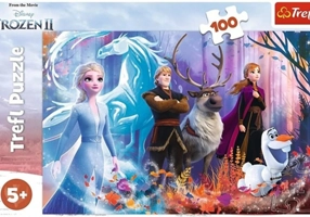 Puzzle 100 piese „Frozen 2 - Lumea magică”