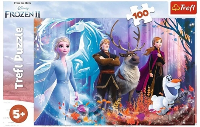 Puzzle 100 piese „Frozen 2 - Lumea magică”