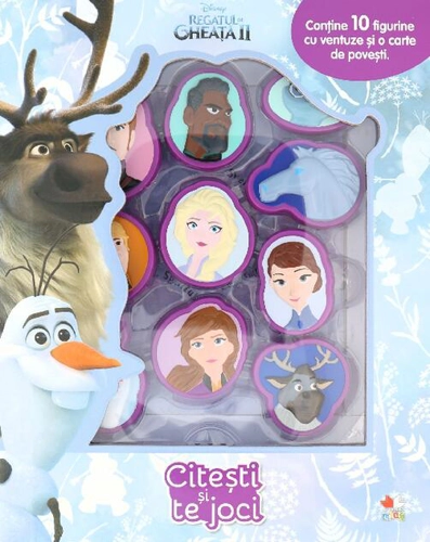 Disney. Regatul de gheață II. Citești și te joci (conține10 figurine cu ventuză)