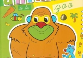 Animale de la zoo. Carte de colorat