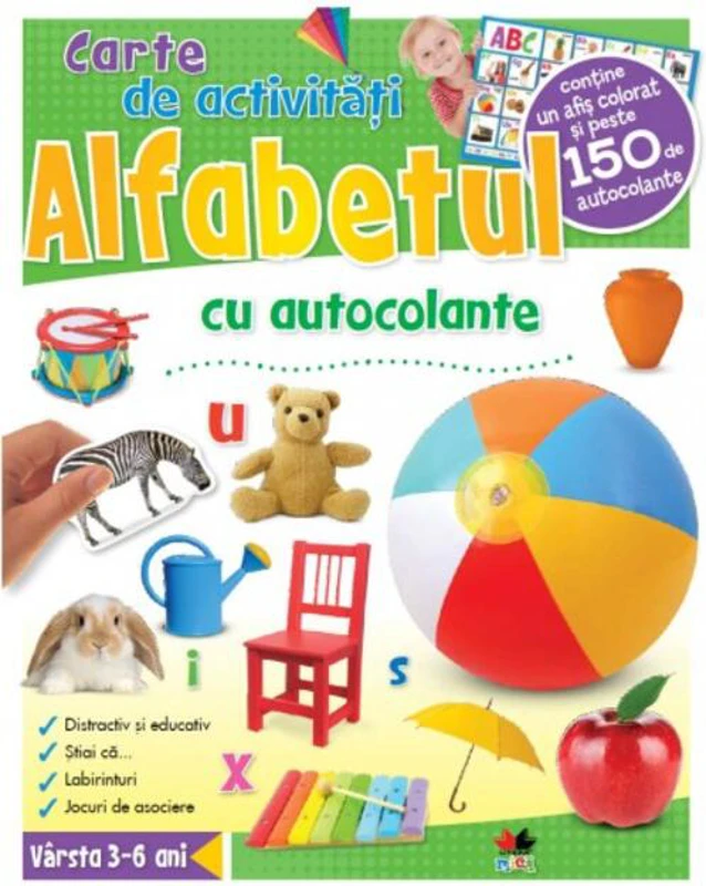 ALFABETUL. Carte de activităţi cu autocolante