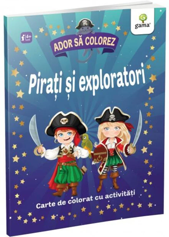 Pirați și exploratori. Ador să colorez