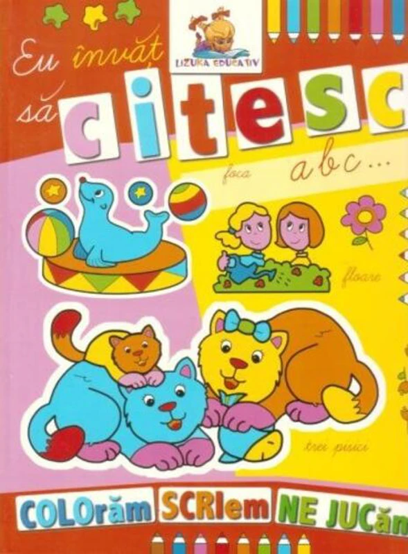 Eu învăț să citesc. Carte de colorat