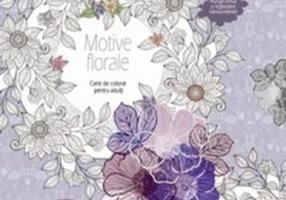 Motive florale. Carte de colorat pentru adulți