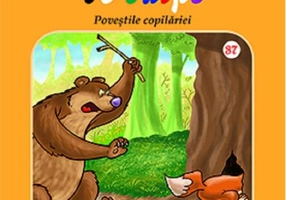 Ursul păcălit de vulpe. Carte de colorat