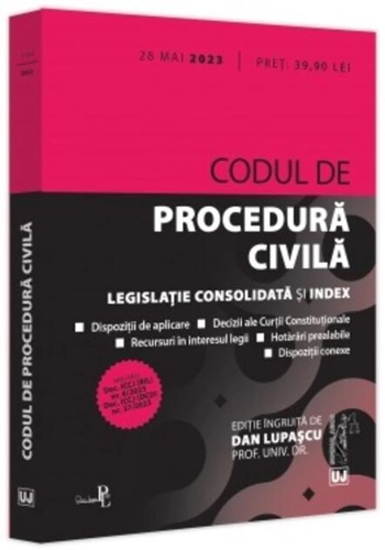 Codul de procedură civilă: 28 Mai 2023