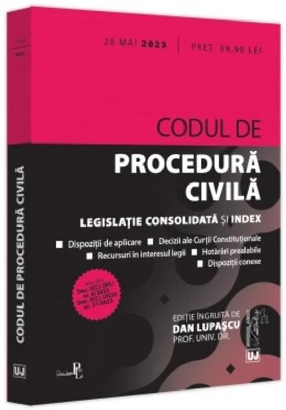 Codul de procedură civilă: 28 Mai 2023