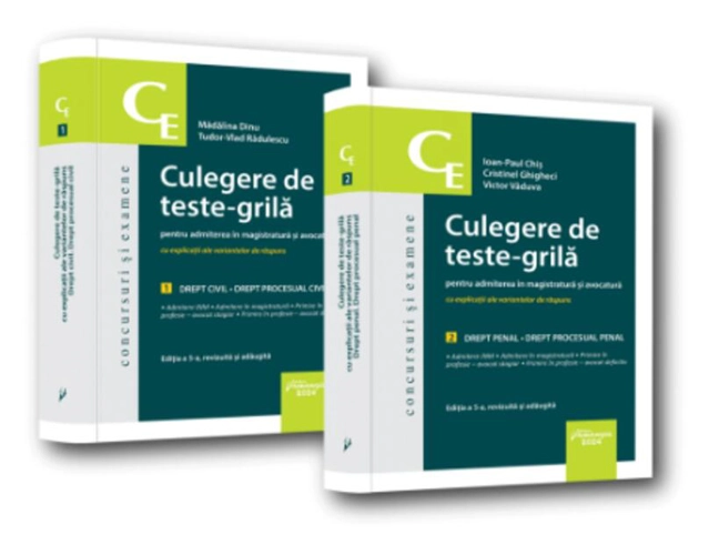 Culegere de teste-grilă pentru admiterea în magistratură și avocatură