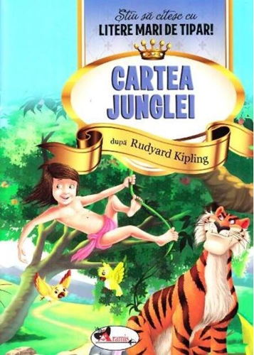 Cartea Junglei - Știu să citesc cu litere mari de tipar