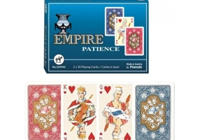Cărți de joc Piatnik „Empire” Patience, pachet dublu de format mic în cutie de lux