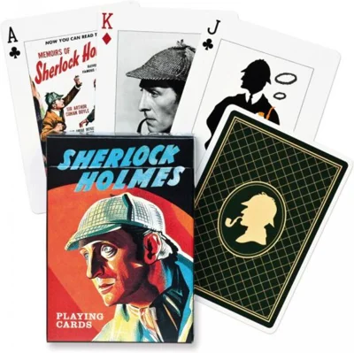 Cărți de joc Piatnik de colecție cu tema „Sherlock Holmes”