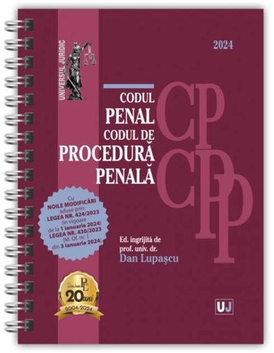 Codul penal și Codul de procedură penală. Ianuarie 2024 - Ediție spiralată