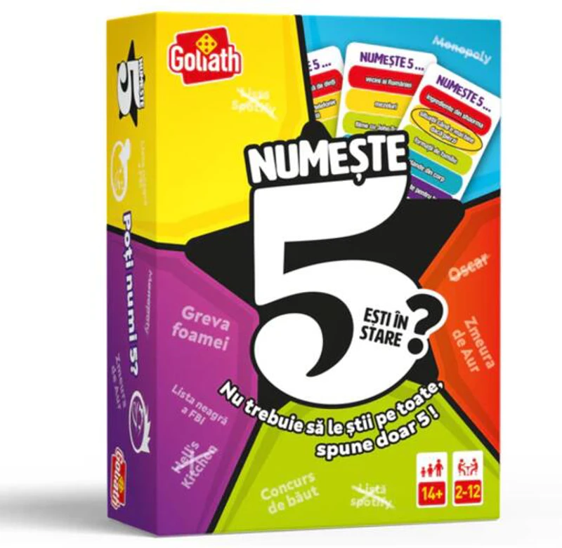 Numește 5, joc de petrecere