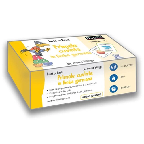 Cutie Învăț cu Robin. Primele cuvinte în limba germană