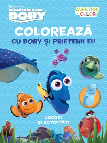 Colorează cu Dory și prietenii ei!