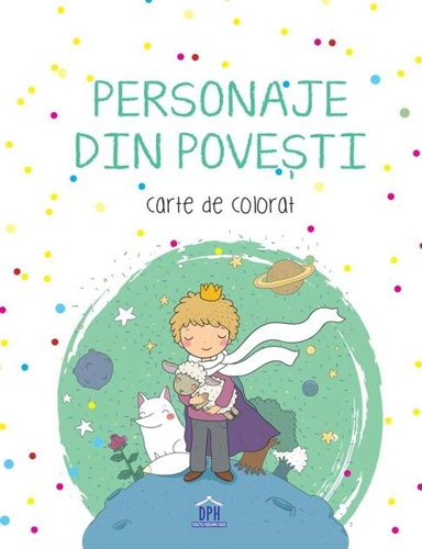 Personaje din povești. Carte de colorat