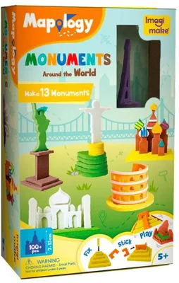 Puzzle 3D Mapology cu monumente din jurul lumii