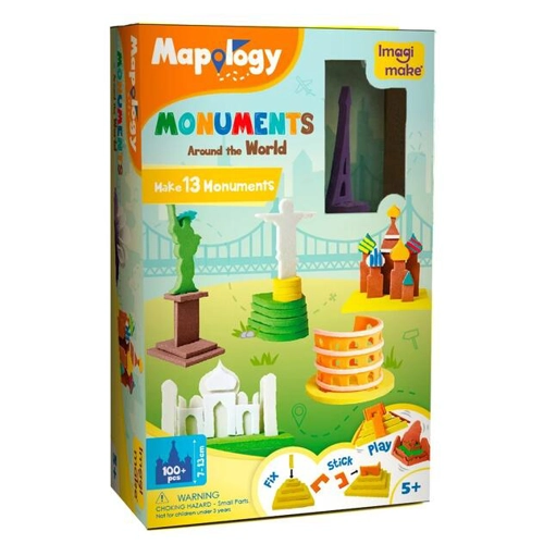 Puzzle 3D Mapology cu monumente din jurul lumii