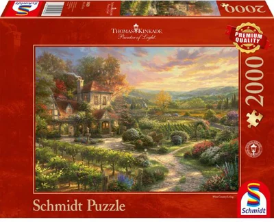 Puzzle 2000 piese Schmidt: Thomas Kinkade - În podgorii