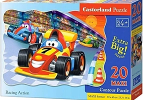 Puzzle 20 piese „Maxi Racing Action”