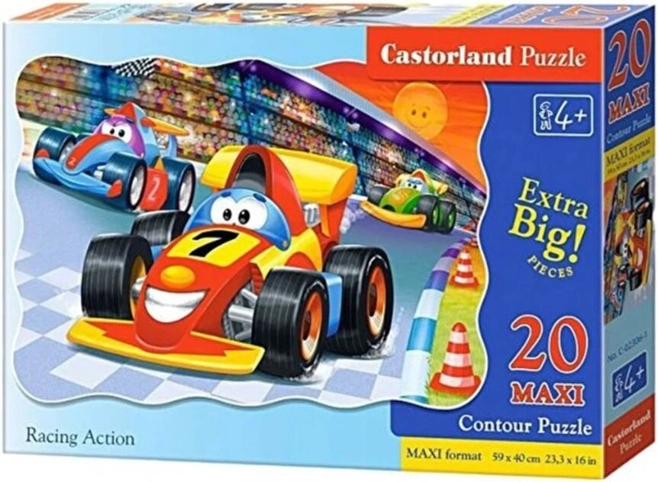 Puzzle 20 piese „Maxi Racing Action”