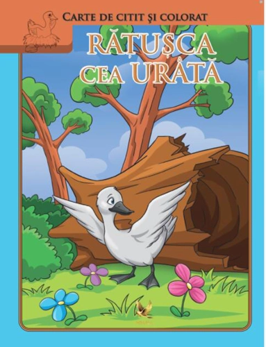 Rățușca cea urâtă. Carte de citit și colorat