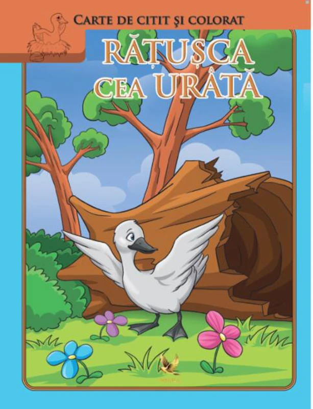 Rățușca cea urâtă. Carte de citit și colorat