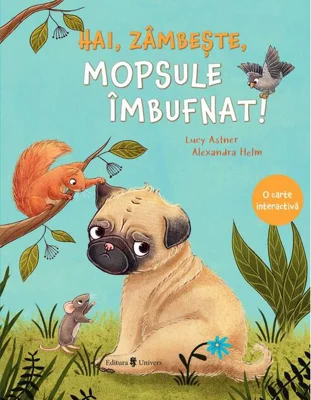 Hai, zâmbește, mopsule îmbufnat!