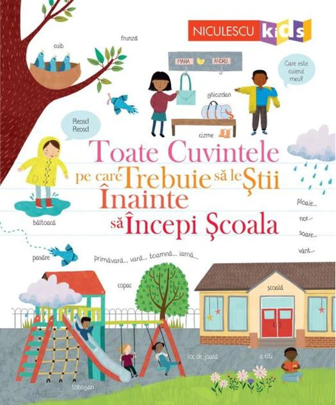 Toate cuvintele pe care trebuie să le știi înainte să începi școala