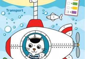 Educolor: Transport. Colorează dupa coduri