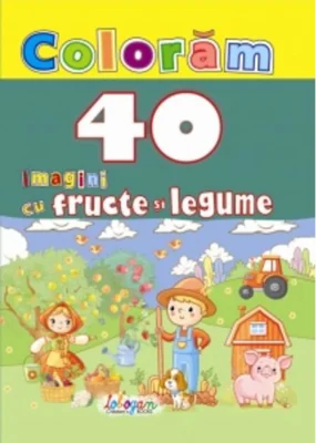 Colorăm. 40 imagini cu fructe și legume