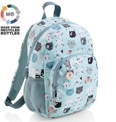 Rucsac junior 30 cm, Miquelrius London Cat Rule, din materiale reciclate - MR16149