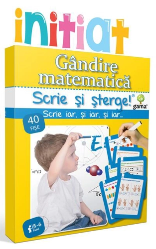 Gândire matematică. Scrie și șterge! Inițiat (5-6 ani)